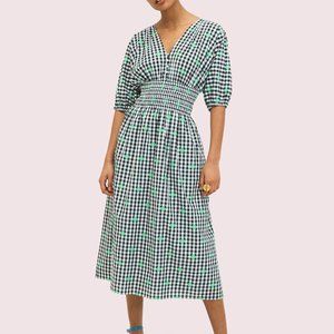 Kate Spade Gingham Voile Midi NWOT